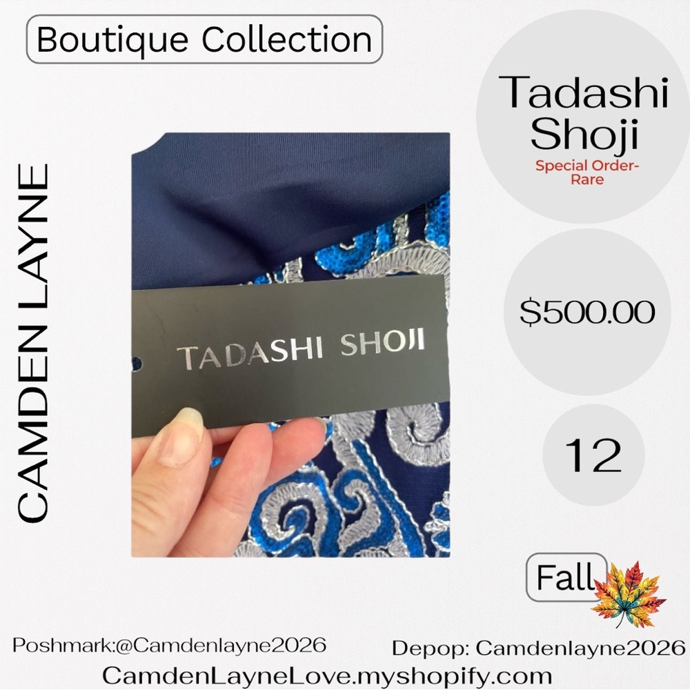 Tadashi Shoji Hitomi Embroidered Tulle Mini Dress - Picture 5 of 9